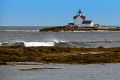 Cuckolds Lighthouse on Rocky Island Offshore